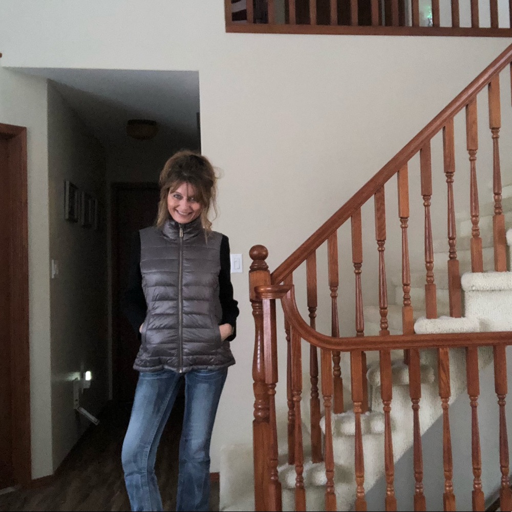 Calvin Klein silvery grey/black jacket - Picture 13 of 15